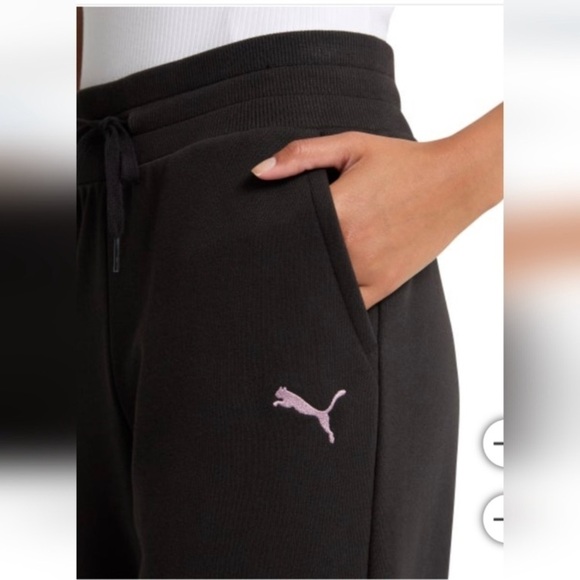 Puma Women's Fleece Sweatpants - Black XXL - Picture 2 of 2